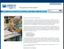 Tablet Screenshot of americananesthesiology.com